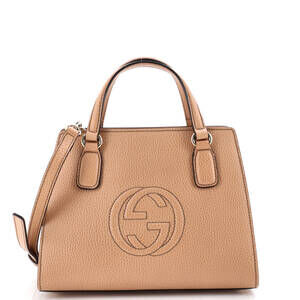Gucci Small Soho Convertible Top Handle Satchel Leather
